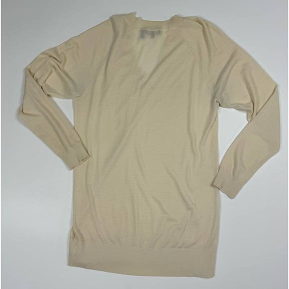 Theory Delrina Preen *Cream Wool Blend Tunic Sweater Medium - Picture 4 of 13